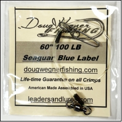 60" 100lb Seaguar Blue Label & Stay-Loc Snap
